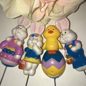 PAAS Easter Egg Dippers 1980s EASTER BUNNY EGG DYING DIPPER 1988 Dakin